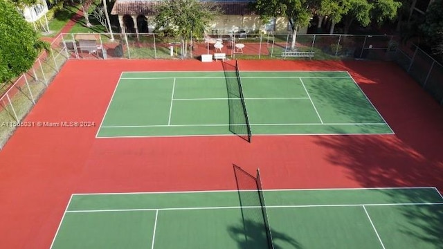 view of tennis court