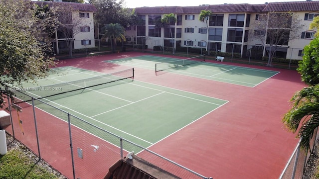 view of tennis court