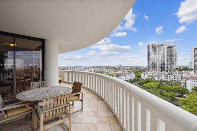 view of balcony