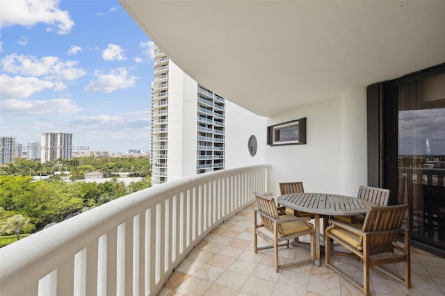 view of balcony