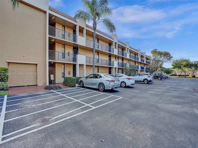 view of parking / parking lot