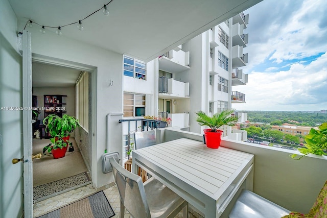 view of balcony