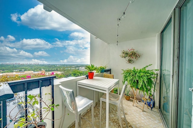 view of balcony