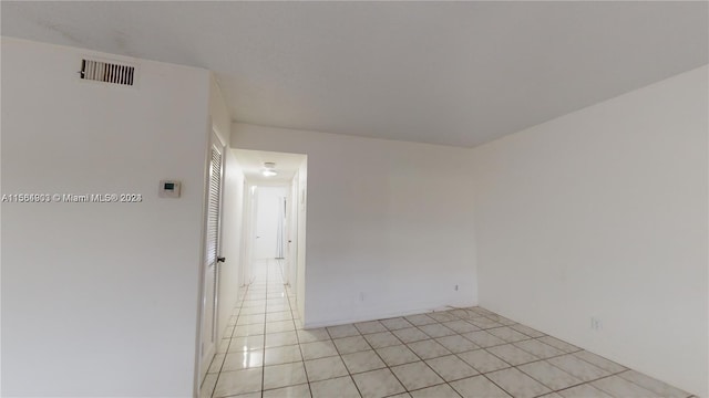 view of tiled spare room