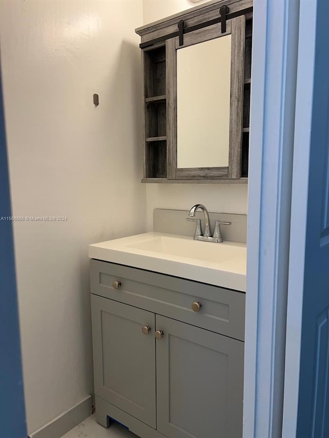 bathroom featuring vanity