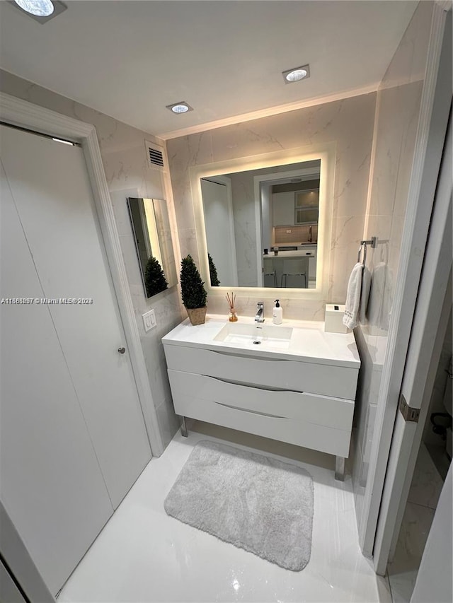 bathroom featuring vanity