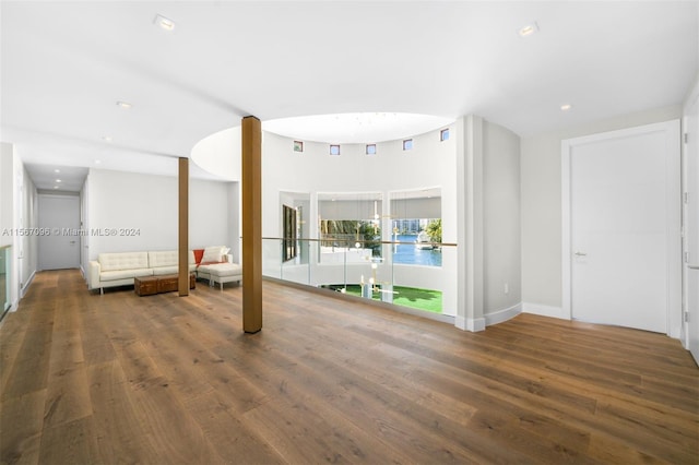 interior space featuring wood-type flooring