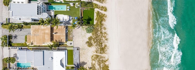 aerial view with a beach view