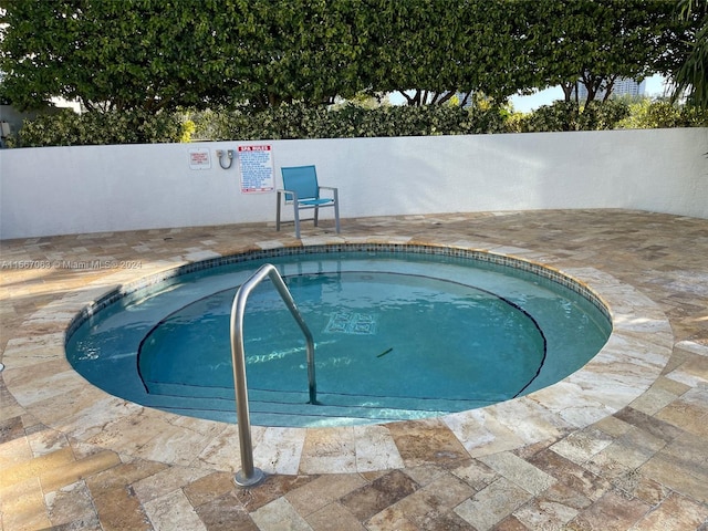 view of pool with a patio area