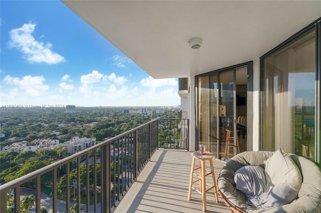 view of balcony