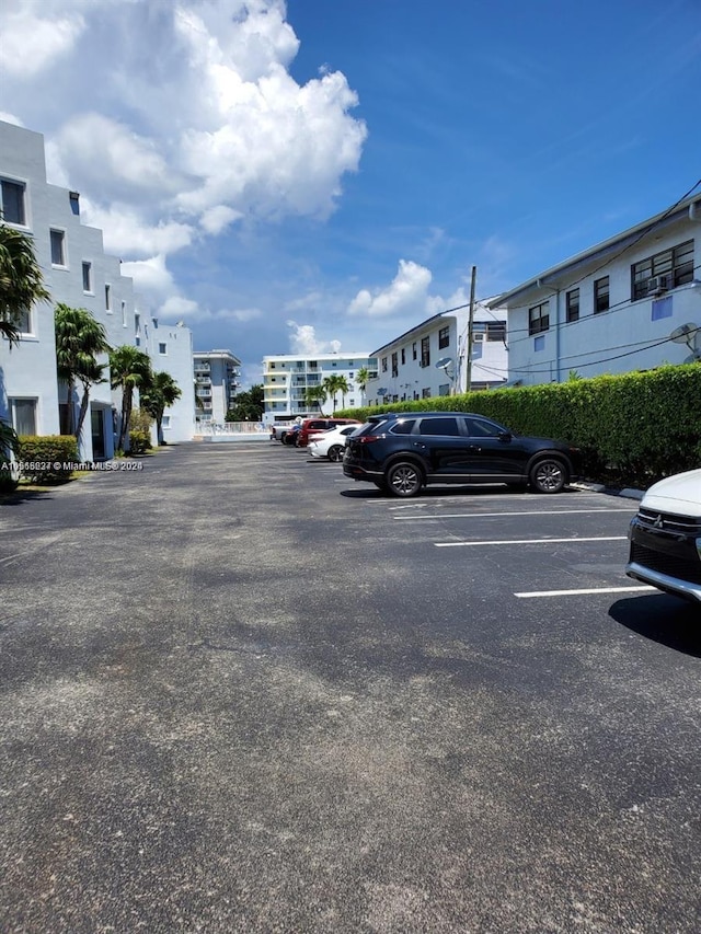 view of parking / parking lot