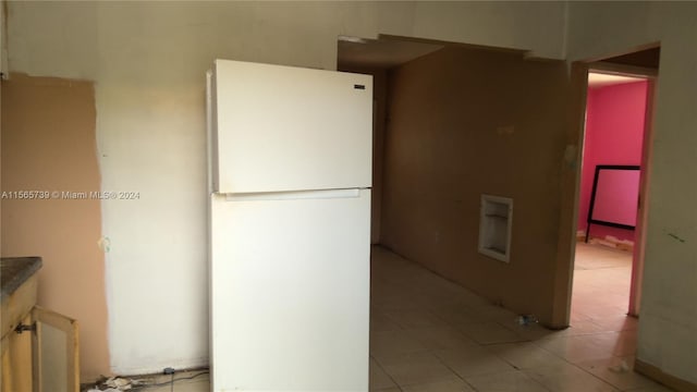 kitchen featuring white refrigerator