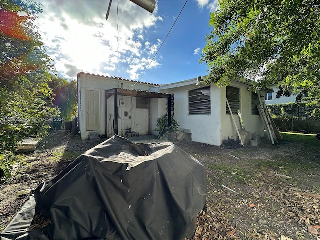 view of rear view of property