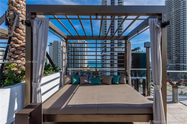 view of patio / terrace with a pergola