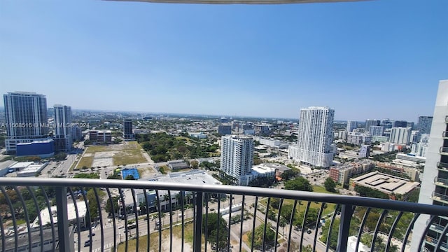 balcony with central air condition unit