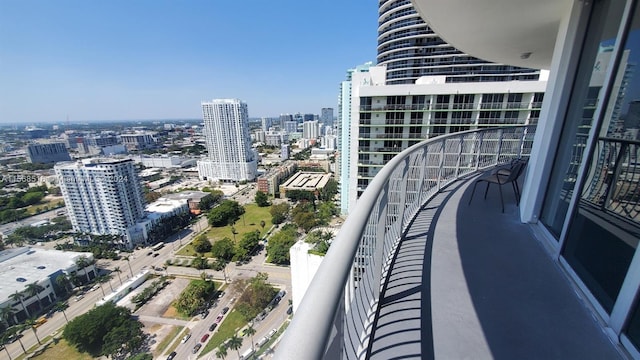 view of balcony