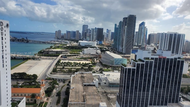 city view featuring a water view