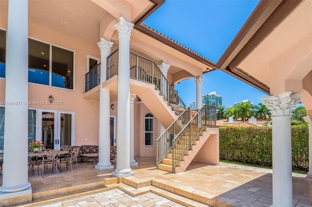 view of patio / terrace with french doors