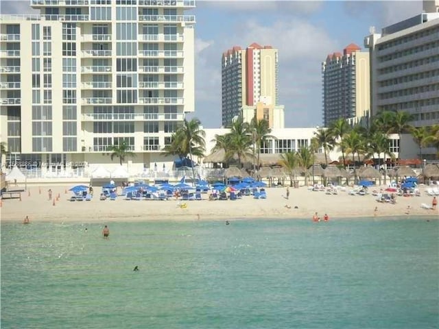 water view featuring a view of the beach