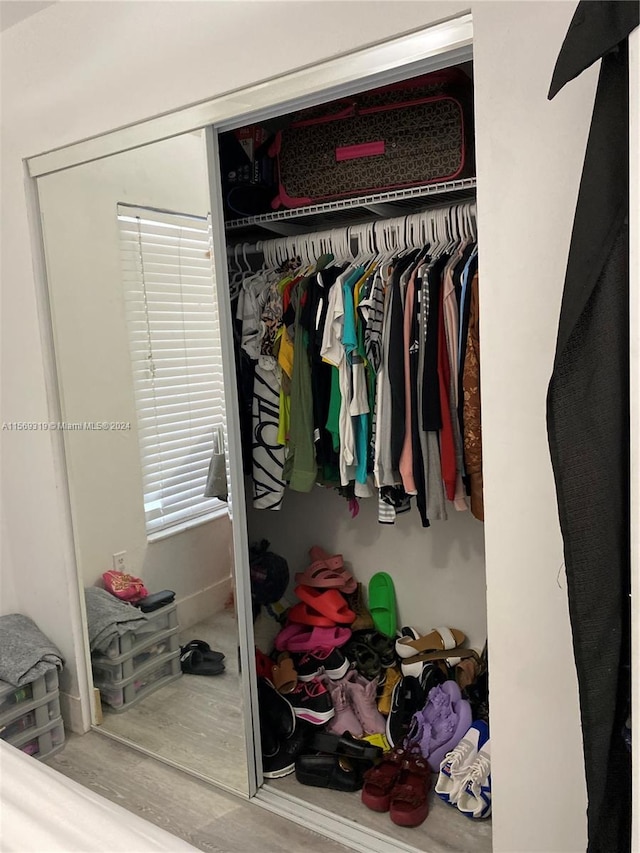 view of closet