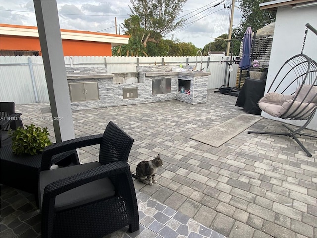 view of patio / terrace featuring area for grilling