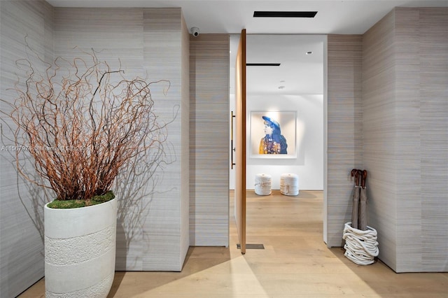 bathroom featuring hardwood / wood-style floors