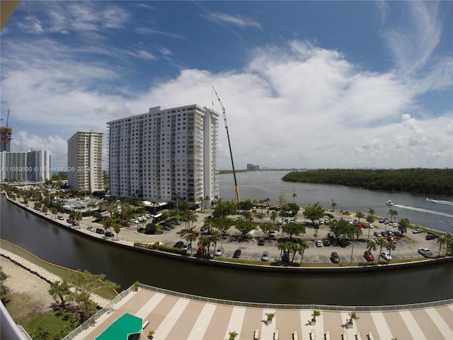 view of water feature