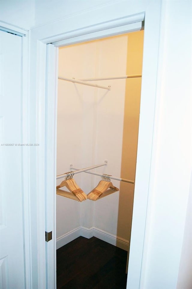 view of closet