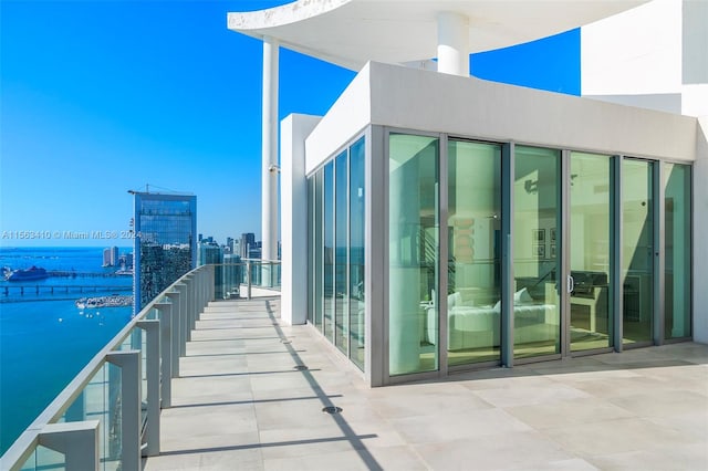 exterior space with a balcony