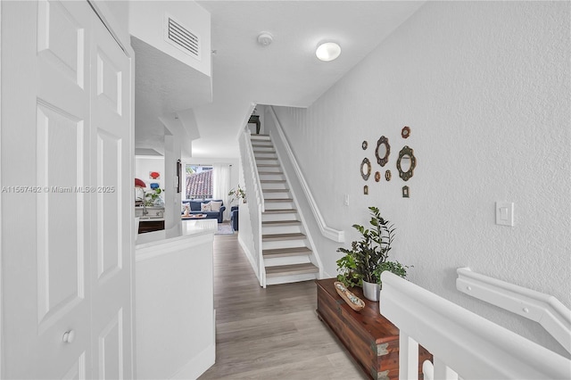 interior space with wood-type flooring