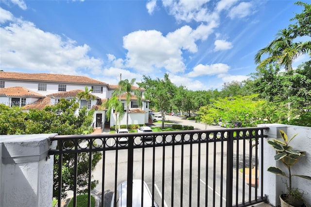 view of balcony