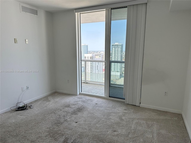 view of carpeted empty room