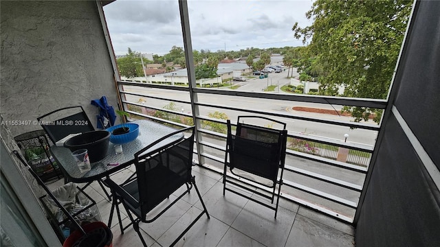 view of balcony