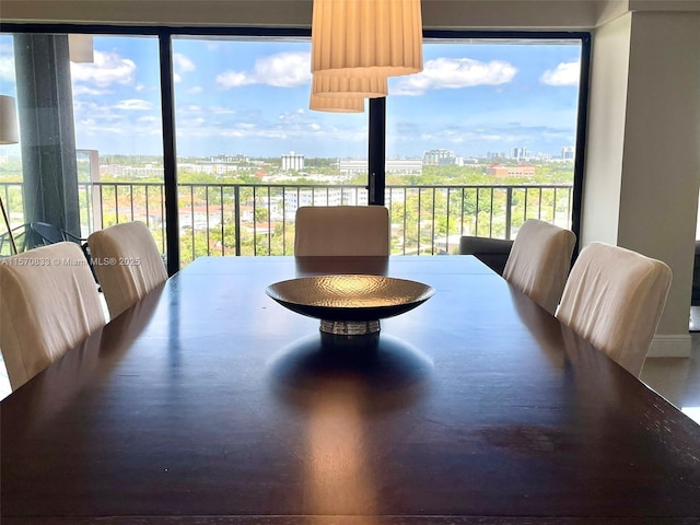 view of dining room