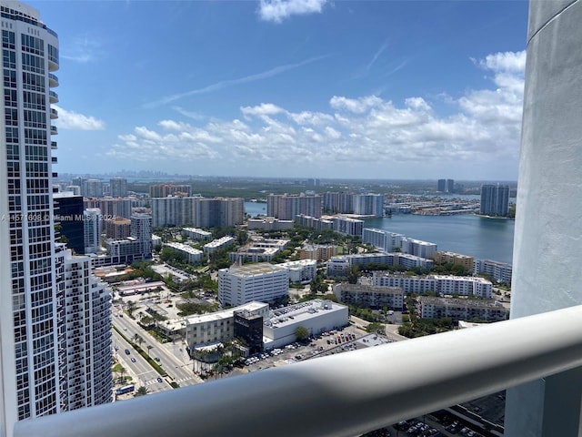 view of city featuring a water view