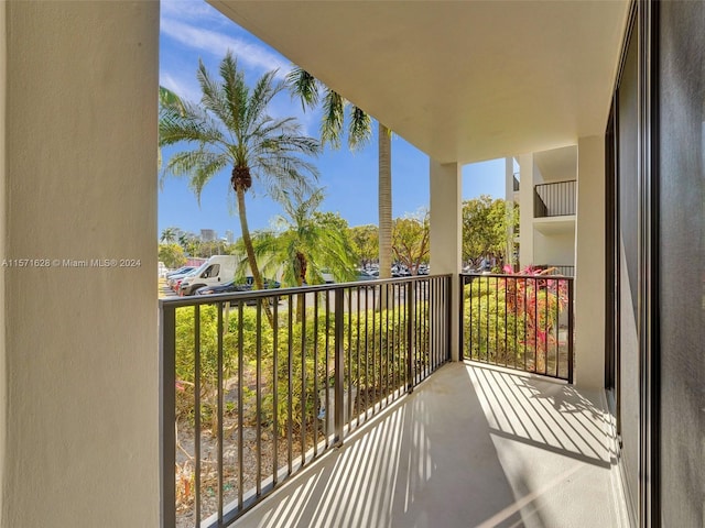 view of balcony