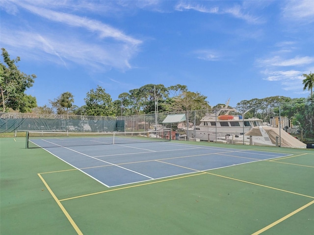 view of sport court