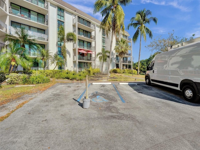 view of vehicle parking