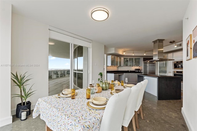 view of dining room