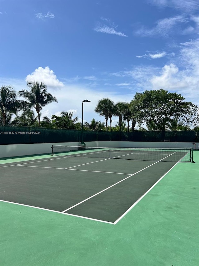 view of tennis court