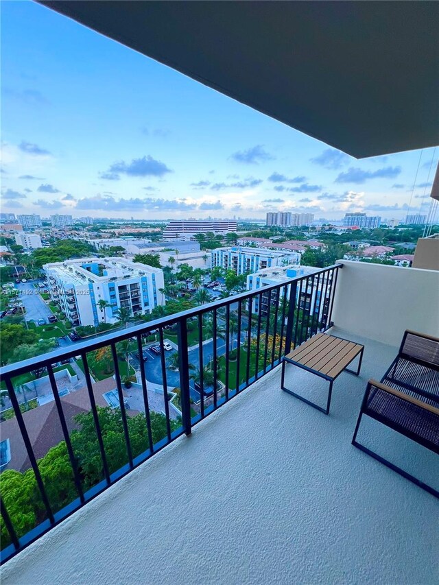 view of balcony