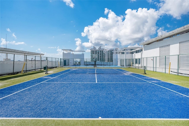 view of tennis court