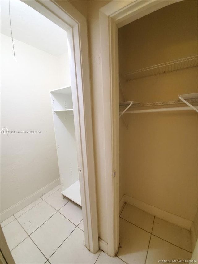 view of closet