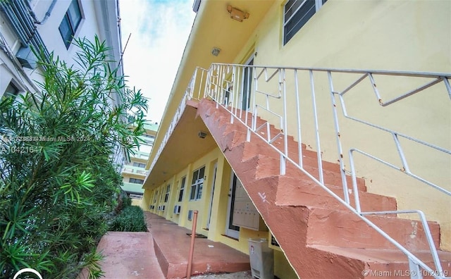 view of staircase