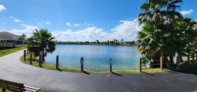 view of water feature