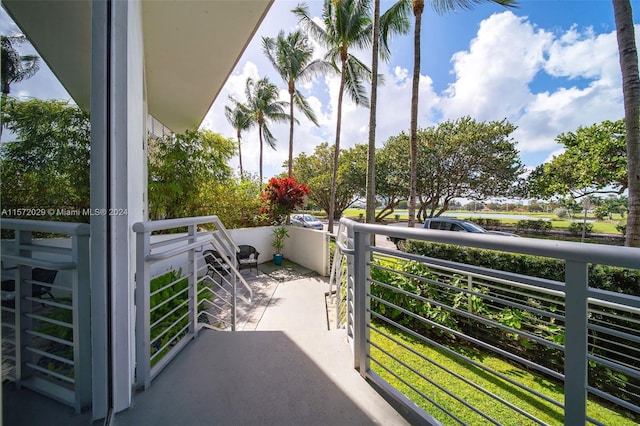 view of balcony