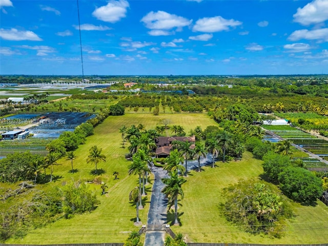 bird's eye view featuring a rural view