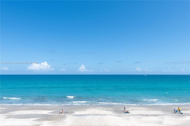 water view with a view of the beach