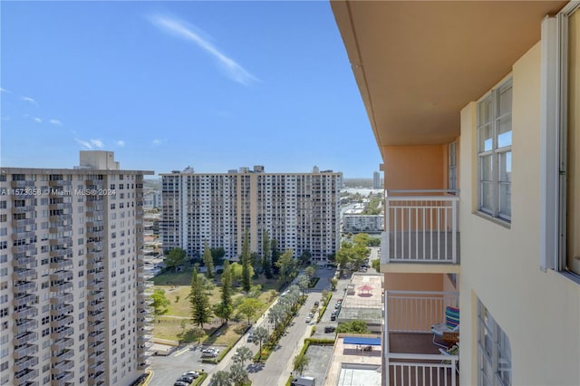 view of balcony