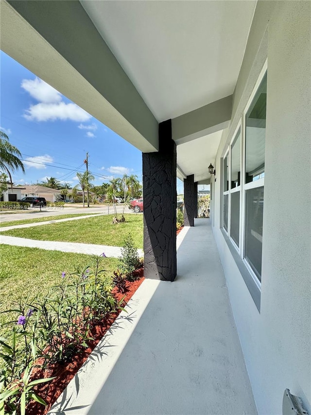 view of patio / terrace with a porch